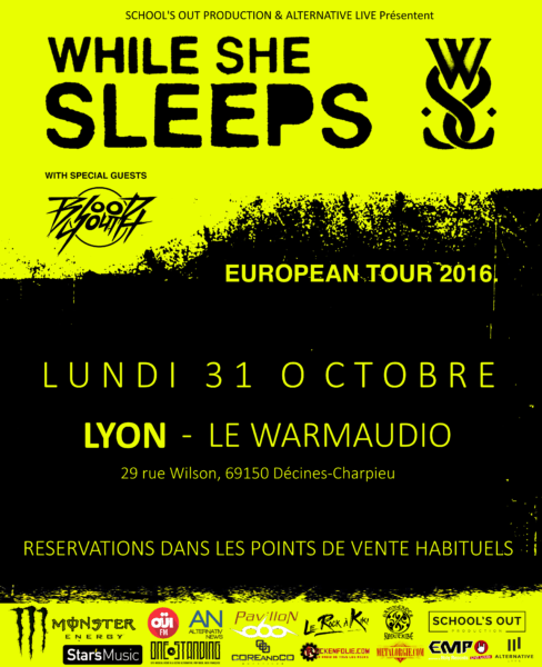 while she sleeps blood youth lyon warmaudio school's out prod